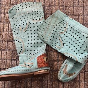 Karma of Charme - Mint colored Boots for Women